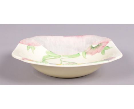 A Clarice Cliff trinket dish decorated in the Viscaria pattern. Marked Royal Staffordshire Pottery, A.J. Wilkinson, Honey Gla