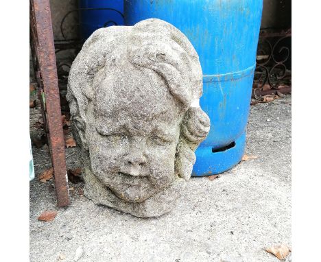 Large scale child's head 38cm high x 36cm wide 