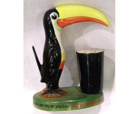 Carlton Ware Guinness advertising toucan, H: 25 cm. No cracks, chips or visible restoration. P&amp;P Group 2 (£18+VAT for the