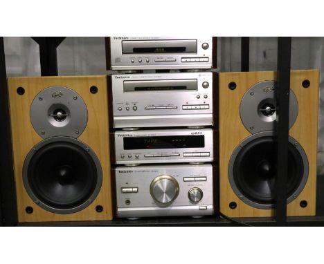 Technics stereo system SE HD501 with Gale Gold bi wired monitor speakers. All electrical items in this lot have been PAT test