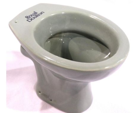 Royal Doulton miniature ornament sample toilet, H: 10 cm. No cracks, chips or visible restoration. P&amp;P Group 1 (£14+VAT f