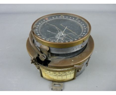 A HUSUN (Henry Hughes &amp; Son) APERIODIC MAGNET COURSE COMPASS, Mk3A, serial number 8103, 12.5 cms diameter