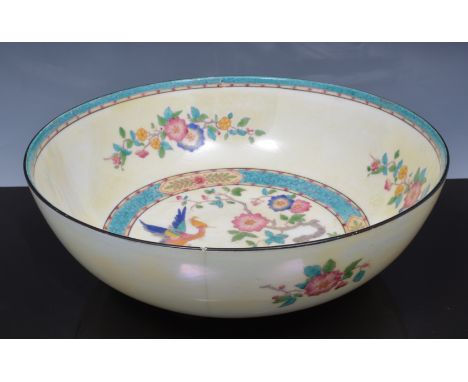 Woods pottery lamp base, Indian Tree pattern, 15cm, a Wedgwood Chintz ware dish and other items of decorative china (6).