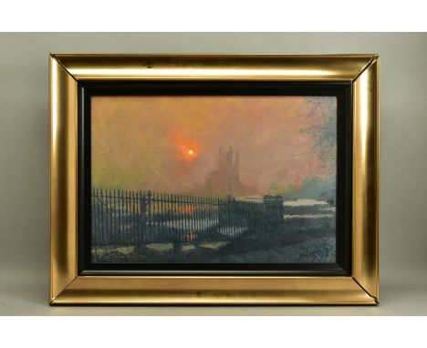 ROLF HARRIS (AUSTRALIAN 1930) 'BATTERSEA POWERSTATION IN FOG', a limited edition print 61/195, signed bottom left, with certi