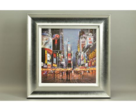 HENDERSON CISZ (BRAZIL 1960) 'AFTER DARK, TIMES SQUARE', a signed limited edition print of New York, 242/295 no certificate, 