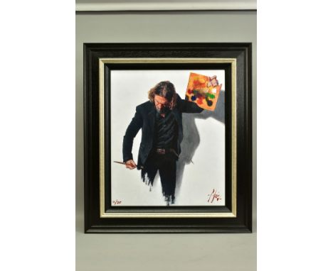 FABIAN PEREZ (ARGENTINA 1967) 'NEO-EMOTIONALISM THE NEW ERA', a signed limited edition self-portrait print 17/95, with certif