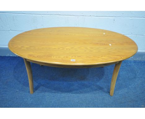 AN ERCOL RENAISSANCE COFFEE TABLE, length 122cm x depth 76cm x height 51cm