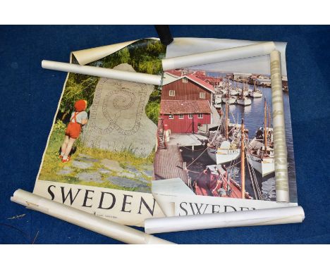 TOURISM POSTERS, a collection of 1960's - 1970's poster from Italy (2), Austria (3), Sweden (3), Wales (2), the Welsh posters