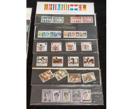 Box with 6 albums including Ace Astral (blue), small quantity of GB mounted mint, Granada, Russia, Poland. Ace Astral (red) e