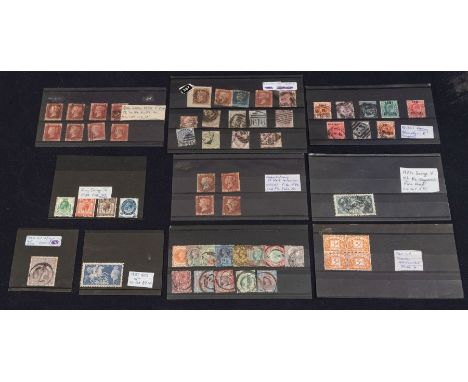 GB &amp; CI misc. collection of stock cards &amp; covers, with early high val as noted, range from QU-QEII, 1841 QU - Id reds