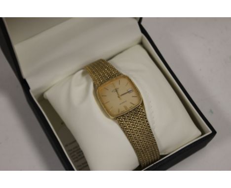A BOXED YELLOW METAL ROTARY WRISTWATCH  