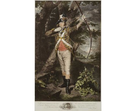 AFTER HENRY RAEBURN (SCOTTISH 1756-1823) DR NATHANIEL SPENS (1728 - 1815) PHYSICIAN AND ARCHER engraving on paper by John Bue