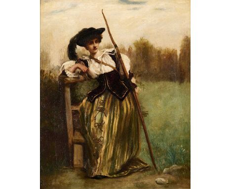 BRITISH SCHOOL (19TH CENTURY) GEORGIAN ARCHER WITH BOWoil on canvas51.5 x 41.5cm62.0 x 52.0 cm (framed)