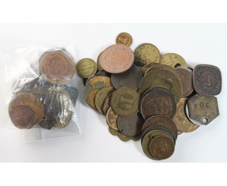 Tokens a wide ranging group (46) includes Theatre, Royal Arsenal, Market, Colliery, plus medals (26) includes many Jubilee an