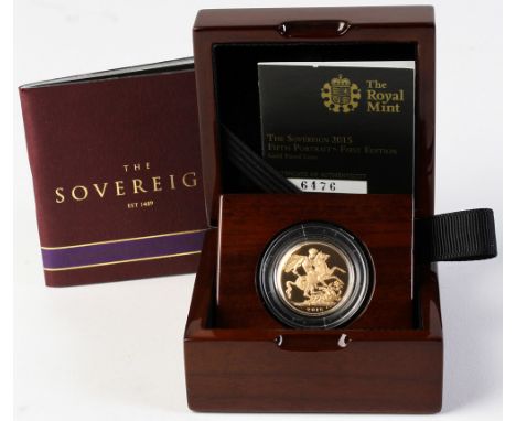 Sovereign 2015 "First Edition" Proof FDC boxed as issued