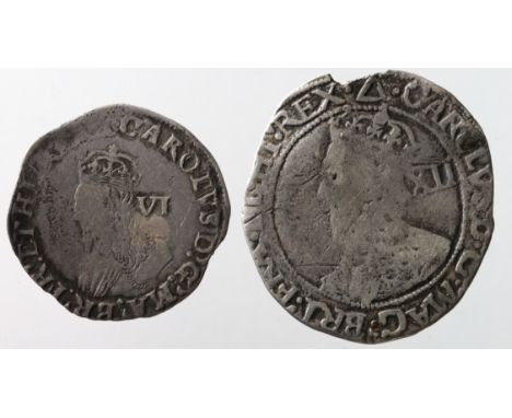 Charles I silver shilling, Tower Mint under the King 1625-1642, mm. Triangle 1639-1640, Group F, Sixth large Briot's Bust, Ty