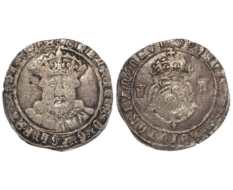 Testoon Henry VIII Tower Mint, HENRIC 8 mintmark Pellet in Annulet S.2365 both sides, Fine of better with good portrait