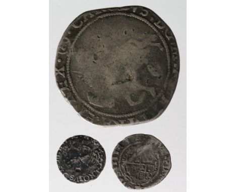 Charles I silver halfcrown, Tower Mint under Parliament 1642-1649, mm. [R], 1644-1645, Group III, Type 3a3, Spink 2778, P/GF,