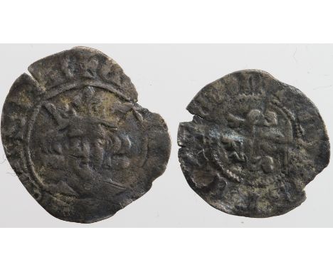 Edward III silver halfpenny, Fourth Coinage 1351-1377, Pre-Treaty Period 1351-1361, London Mint, Series, Spink 1607, with old