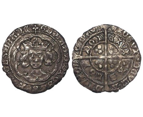 Edward IV [First Reign 1461-1470] silver groat, Light Coinage 1464-1470, mm. Long Cross Fitchee / Sun [11/28], no marks at ne