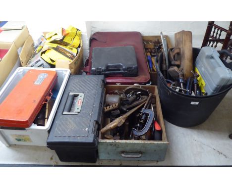 A miscellany of power tools; and a selection of early 20thC and later handtools and DIY accessories 