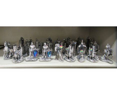 A modern fantasy chess set, the kings impressed Fantasy &amp; Legend, King Arthur by Mark Locker&nbsp; 3.25"h&nbsp; 