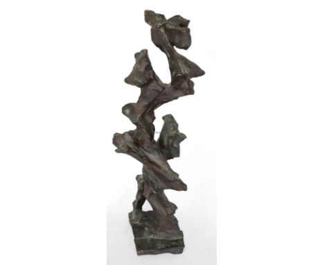 ANDREAS URTEIL   Gakovo/Serbien 1933 - 1963 Wien: Figur, gedreht. Bronze, braun patiniert, 1961. Breicha 63. - Expl. „046“/10