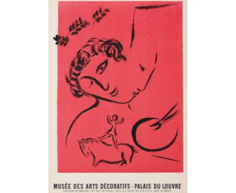 MARC CHAGALL   Witebsk 1887 - 1985 Vence: Le Peintre en rose - L’Oiseau bleu - Le Magicien de Paris. Ausstellungsplakate des 