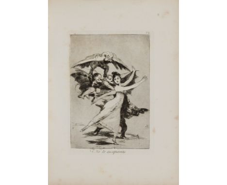 FRANCISCO DE GOYA Y LUCIENTES Fuentetados 1747 - 1828 Bordeaux: Los Caprichos. Vollständiger Band mit 80 Orig.-Aquatintaradie