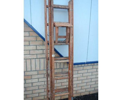 A three tread step ladder.