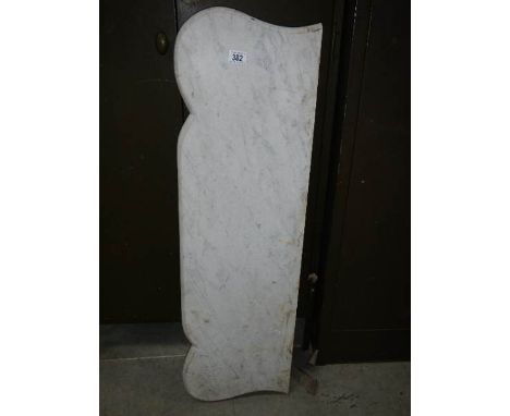 A marble wash stand top (ideal feature shelf) 108 x 32 cm, 2.5 cm thick.