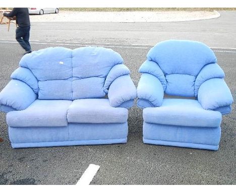 A good clean zip cover 2 seater sofa and chair.