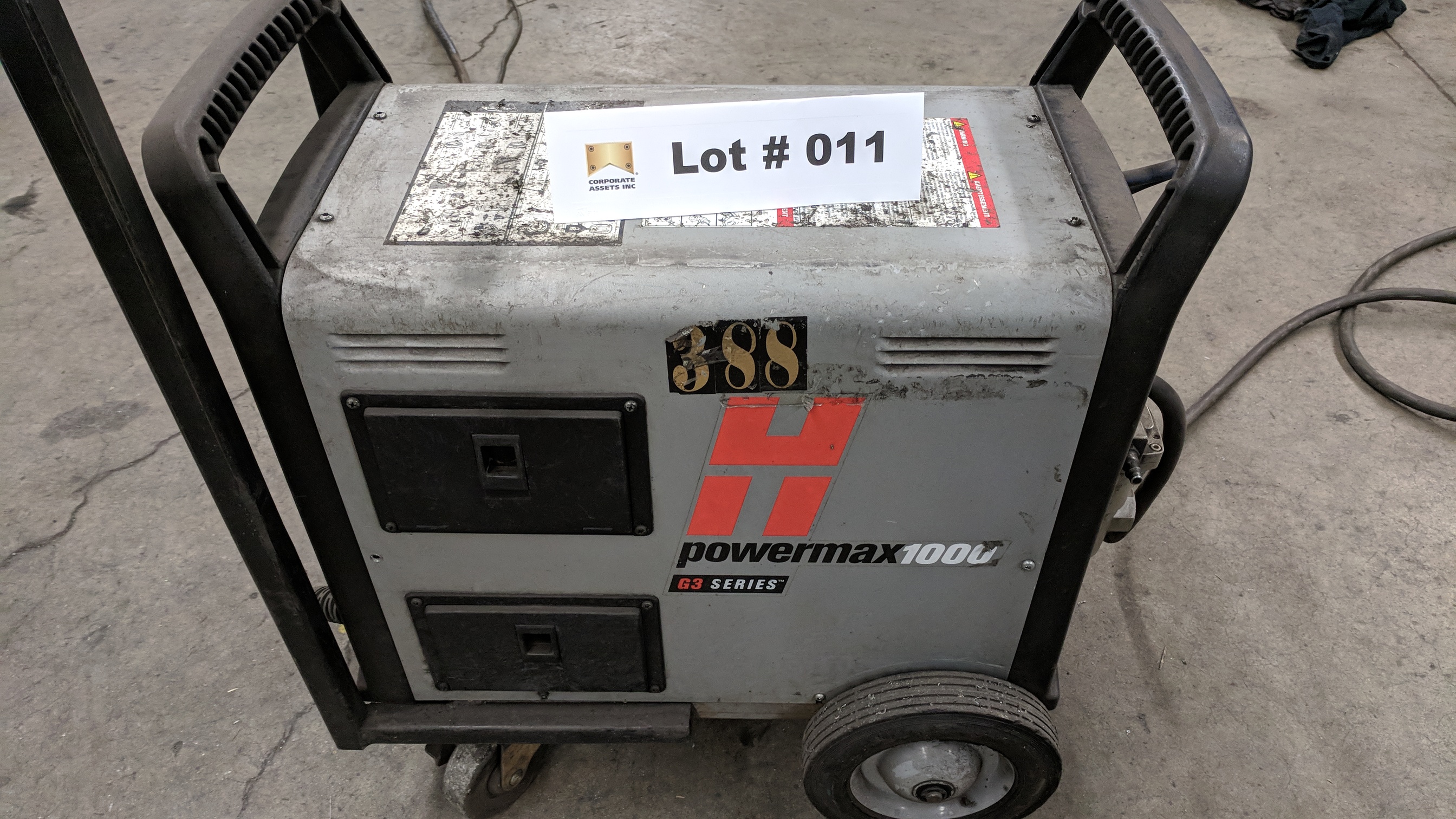 HYPERTHERM POWERMAX 1000 G3 SERIES PORTABLE PLASMA CUTTER WITH CABLES