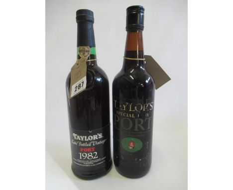Two bottles of Taylors port, comprising 1982 LBV and Special Ruby portCondition - Ruby has losses to label, levels both mid n