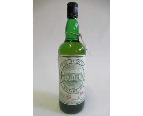 One bottle Scotch Malt Whisky Society (Glen Mhor), cast no. 57.1, distilled Oct 75, bottled Sep 88, 62.1% vol.Condition good