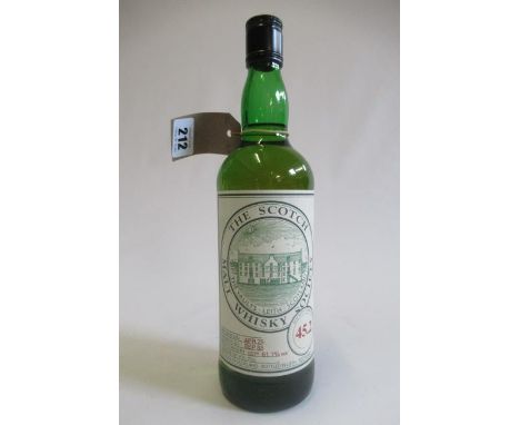 One bottle Scotch Malt Whisky Society (Dallas Dhu), cast no. 45.2, distilled Apr 75, bottled Sep 88, 61.1% volCondition good