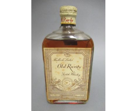 One bottle Old Rarity scotch whisky, Bulloch Lade & Co.Condition good
