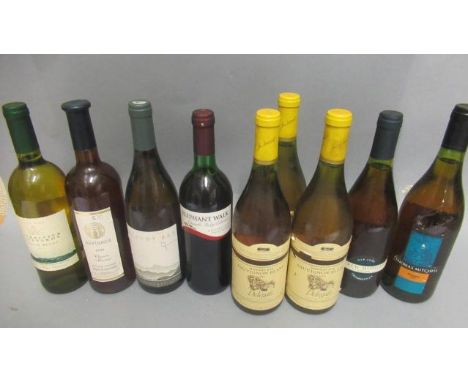 9 bottles of New World wine, comprising 3 bottles 1993 Delegats Hawkes Bay sauvignon blanc, 1 1995 Cloudy Bay chardonnay, 1 1