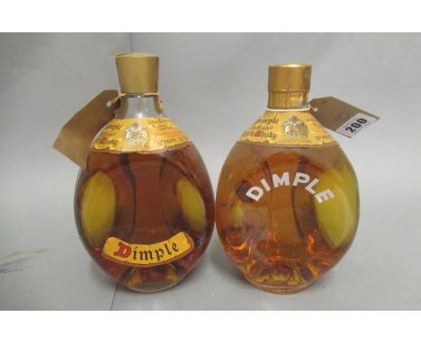 Two bottles Dimple old blended scotch whiskyCondition generally good