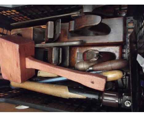 Box of vintage tools