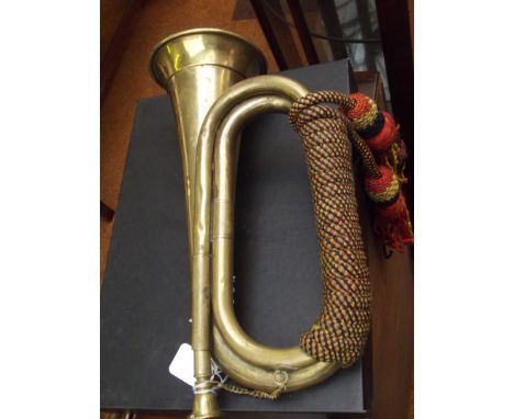 Military brass bugle