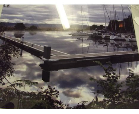 Framed limited edition reproduced photograph (3/50) 'Bellanoch Basin' signed by M. Lovelady