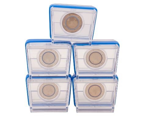 BRD - 5 Euro /A/D/F/G/J, Polymerring, Blaue Planet Erde spgl.| FRG - 5 Euro /A/D/F/G/J, polymer ring, blue planet earth, proo
