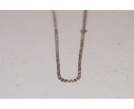 Silver roller-ball necklace length 26 inches