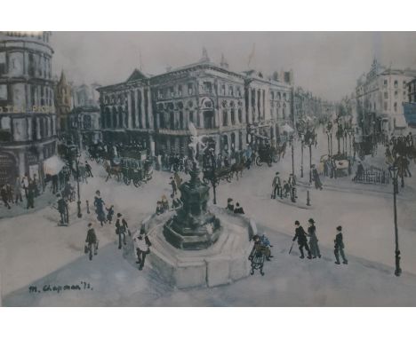 Signed print by Margaret Chapman with artist blind stamp