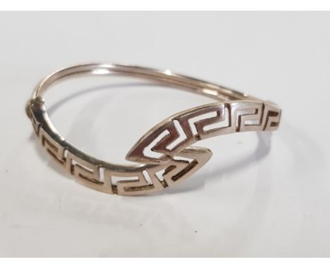 SILVER CELTIC STYLE BANGLE 10.5G