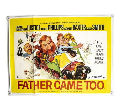 And Father Came Too (1964) Quad Posters, ten copies of the UK Quad poster for this comedy with Putzu artwork starring Leslie 