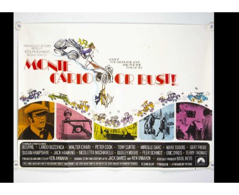 Monte Carlo Or Bust (1969) UK Quad poster, UK Quad Poster for the classic British comedy starring Peter Cook and Dudley Moore