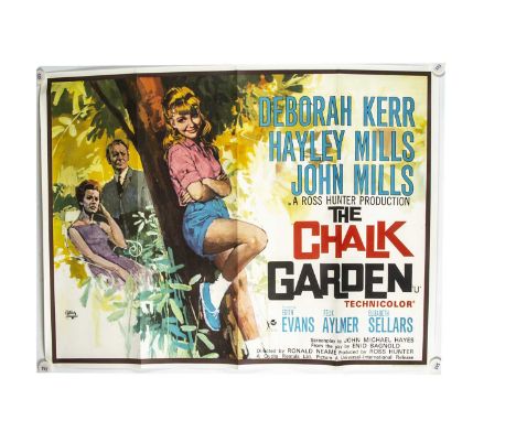 Chalk Garden (1964) UK Quad poster, UK Quad Poster for the film starring Hayley Mills with Pulford artwork - rolled with ligh