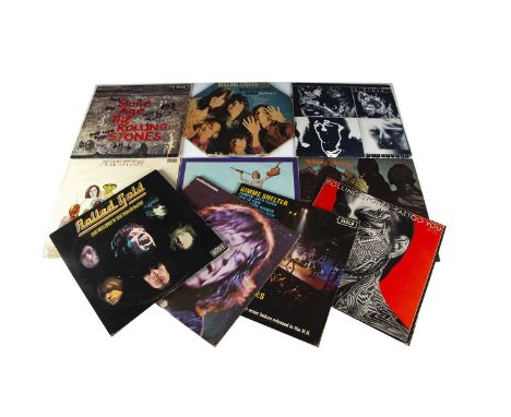 Rolling Stones LPs, ten UK Release albums comprising Emotional Rescue (with poster), No Stone Unturned, Through The Past Dark